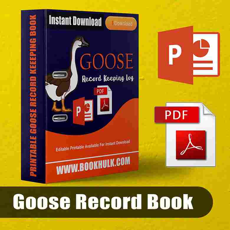 Goose Record Keeping Book